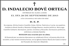 Indalecio Bovè Ortega
